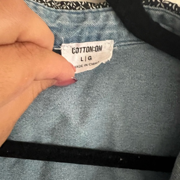 Cotton On Denim Button-Up Shirt - Picture 4 of 4